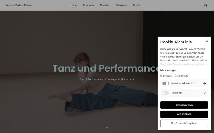 Screenshot of francesprasse.de