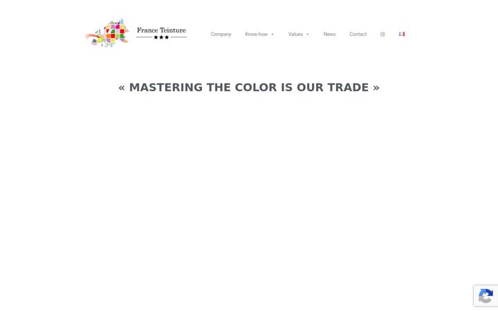 Screenshot of franceteinture.com