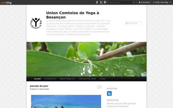 Screenshot of franchecomteyoga.com