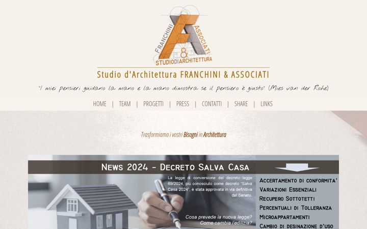 Screenshot of franchiniassociati.com