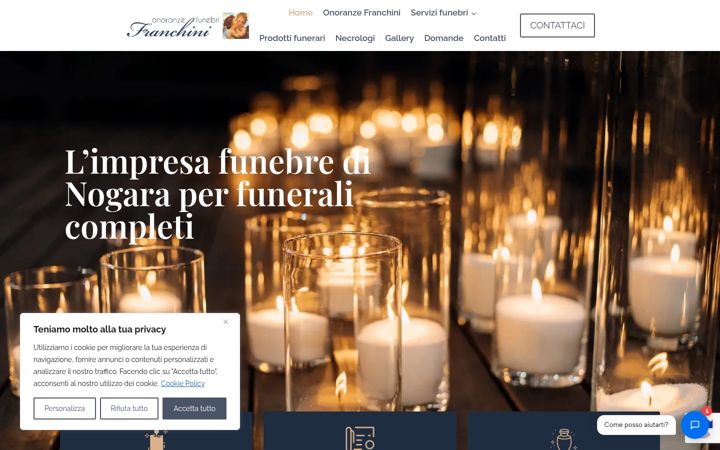 Screenshot di franchinicorradoonoranze.it