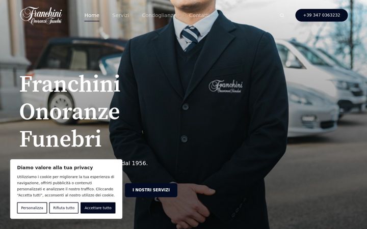 Screenshot di franchinionoranzefunebri.it
