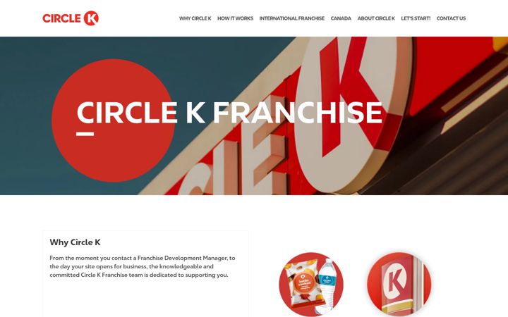 Ekrano kopija franchise-circlek.com
