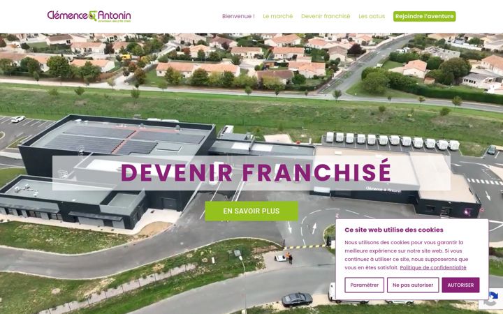 Screenshot of franchise-clemence-antonin.com