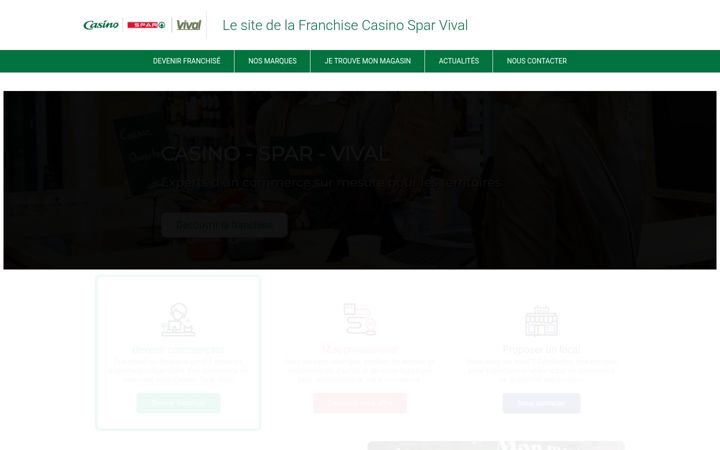 Screenshot of franchise-groupecasino.fr