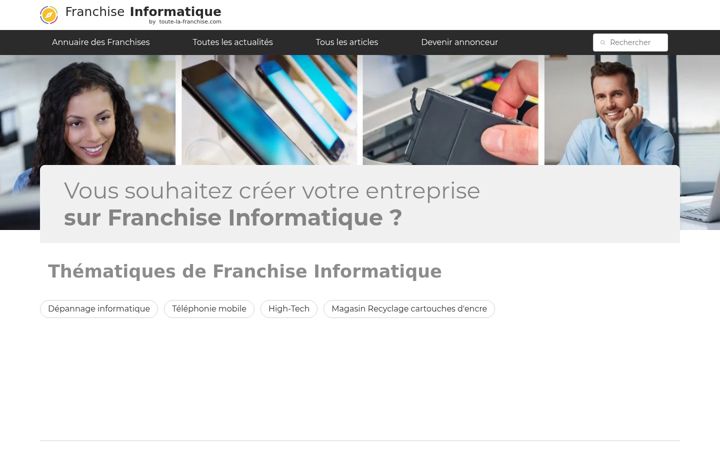 Screenshot of franchise-informatique.fr