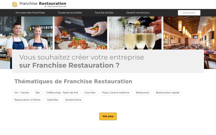 Screenshot of franchise-restauration.fr