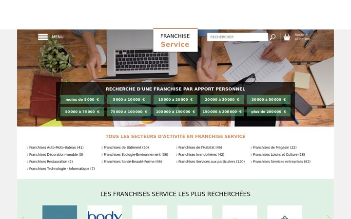 Screenshot of franchise-service.fr