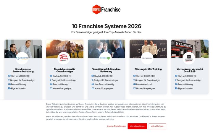 Screenshot di franchise-top-10.de