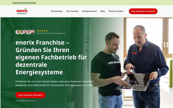 Screenshot di franchise4me.de