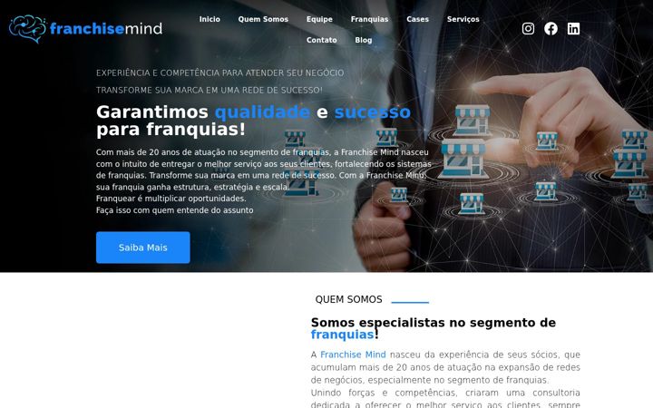 Skärmbild av franchisemind.com.br