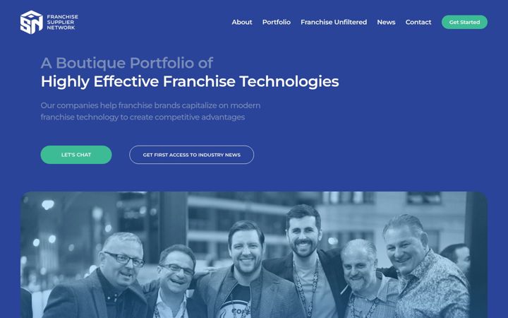 Screenshot of franchisesuppliernetwork.com