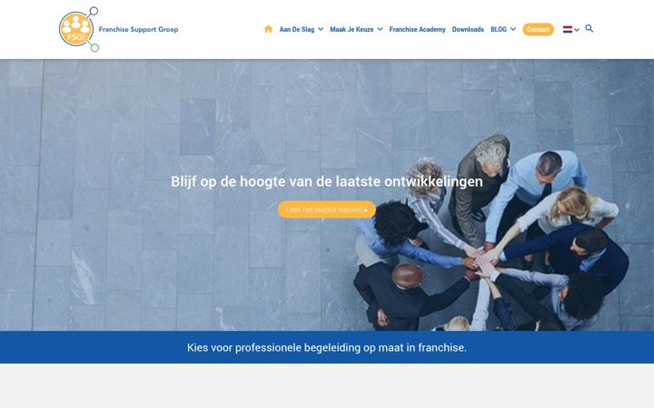 Screenshot of franchisesupportgroep.nl