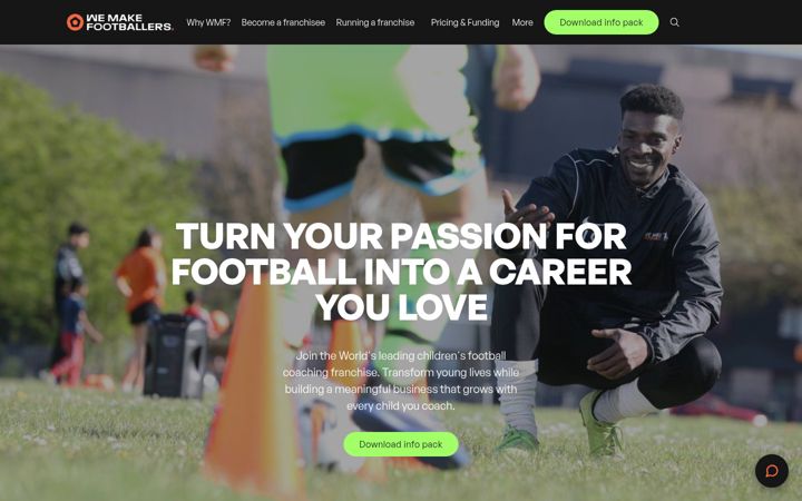 Screenshot of franchisewmf.com