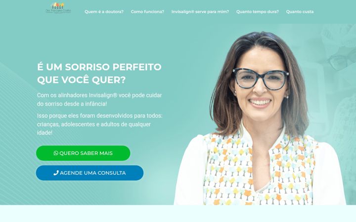 Skärmbild av francianecoelho.com.br