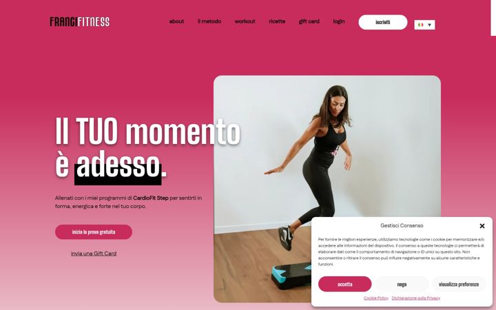 Screenshot of francifitness.com