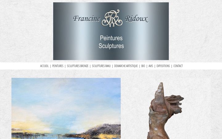 Screenshot of francine-ridoux.com