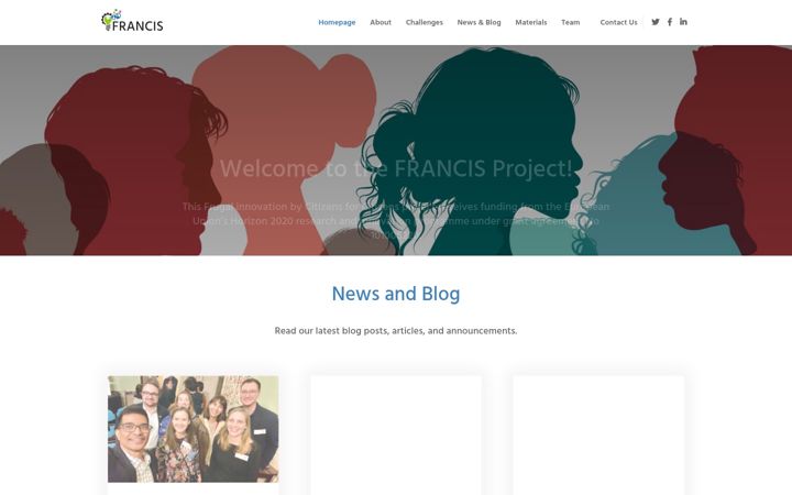 Screenshot of francis-project.eu