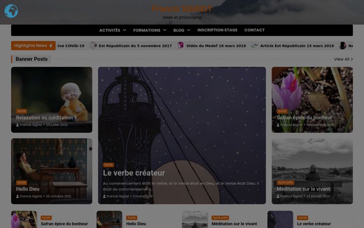 Screenshot of francis-sigrist.fr
