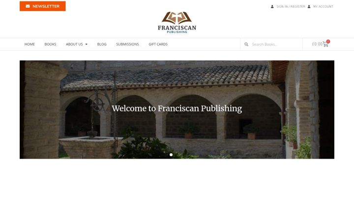 Screenshot of franciscanpublishing.com