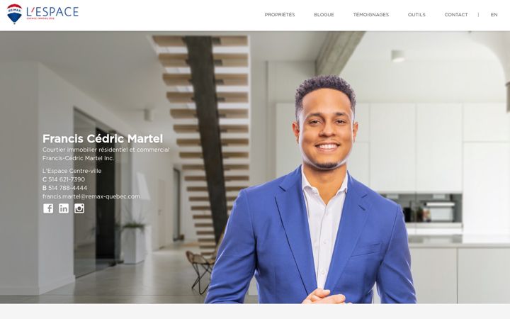 Screenshot of franciscedricmartel.com