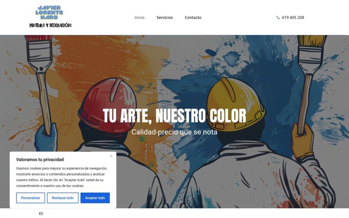 Screenshot of franciscojavierlorente.com