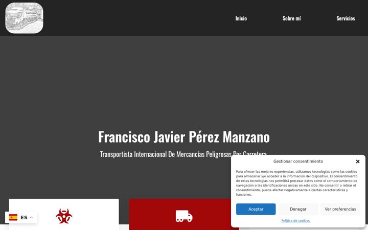 Screenshot of franciscojavierperezmanzano.com