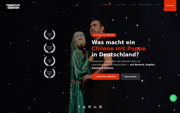 Screenshot of franciscoobregon.com