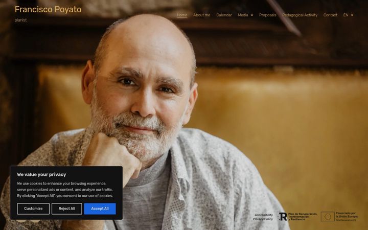 Screenshot of franciscopoyato.com