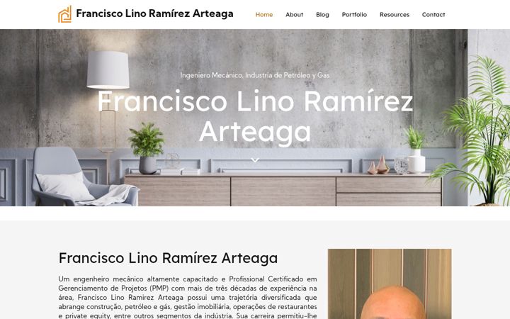 Screenshot of franciscoramirezarteaga.com