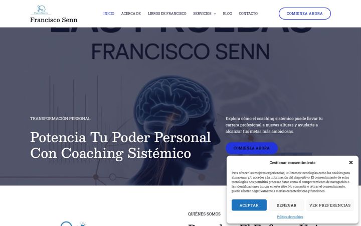 Screenshot of franciscosenn.com