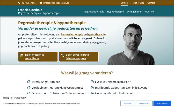 Skjámynd af francisgoethals.be
