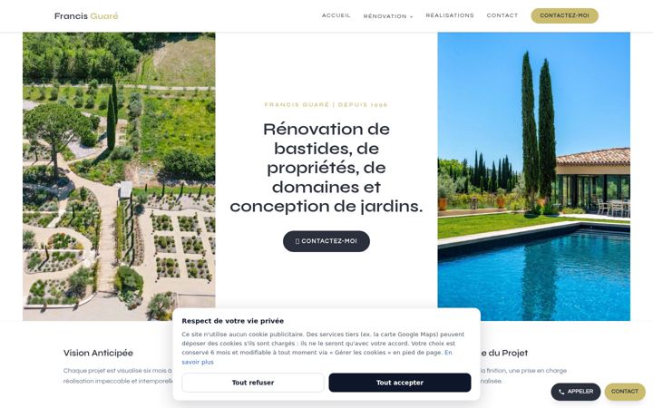 Screenshot of francisguare.fr