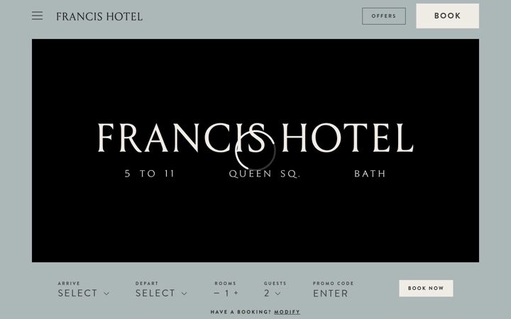 Screenshot of francishotel.com