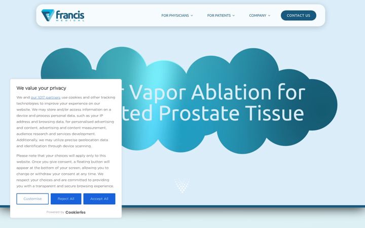 Screenshot of francismedical.com