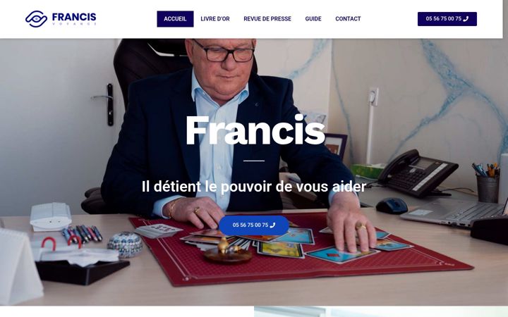 Screenshot of francisvoyance.com