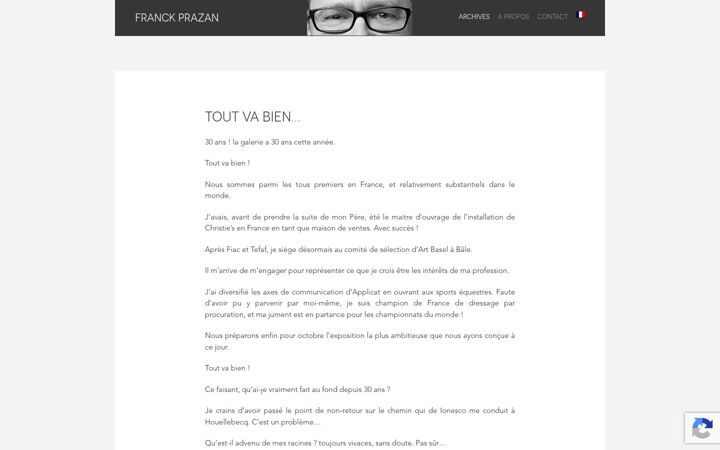 Screenshot of franck-prazan.com