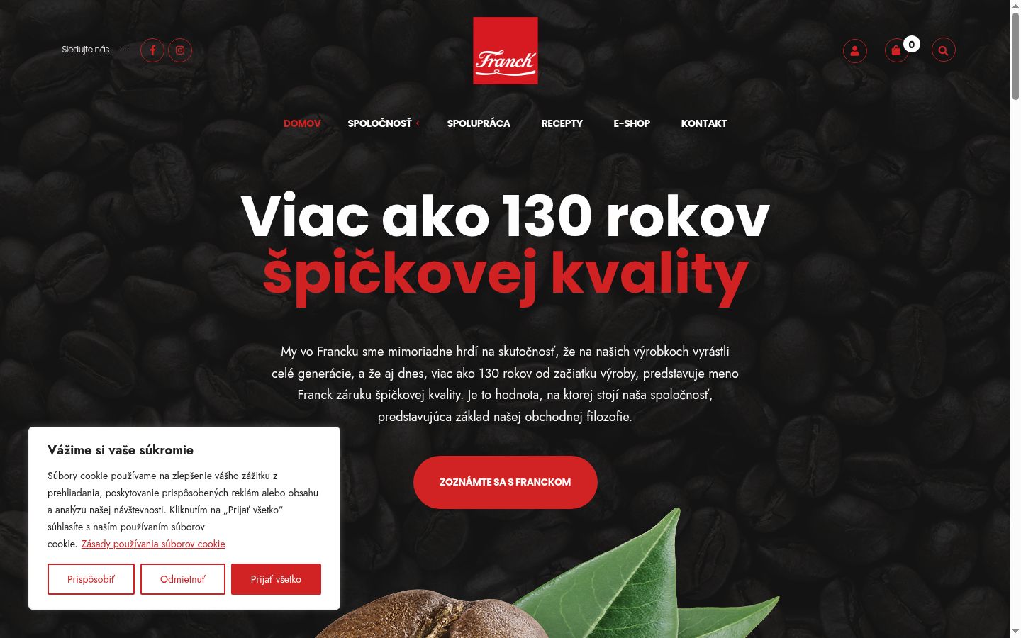 Snímek obrazovky baneru souhlasu zobrazeného před jakoukoli interakcí