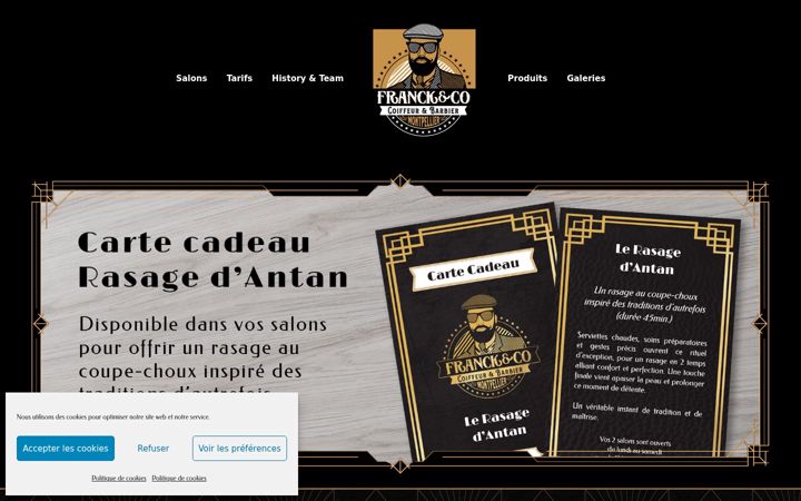 Screenshot of franckcoiffeurbarbier.com