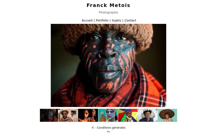 Screenshot of franckmetois.com