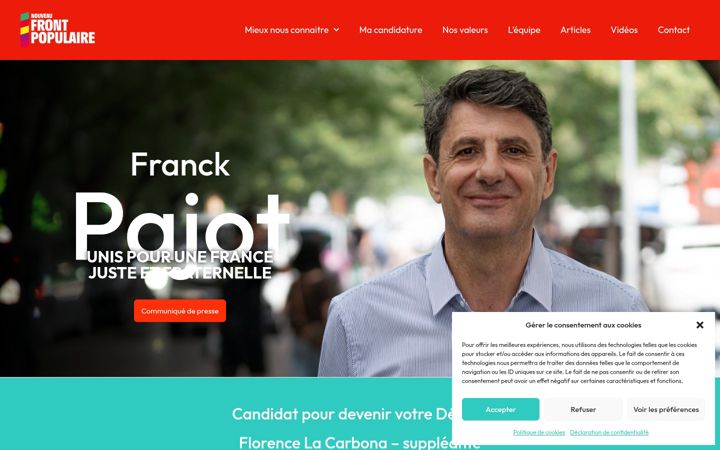 Screenshot of franckpajot.fr