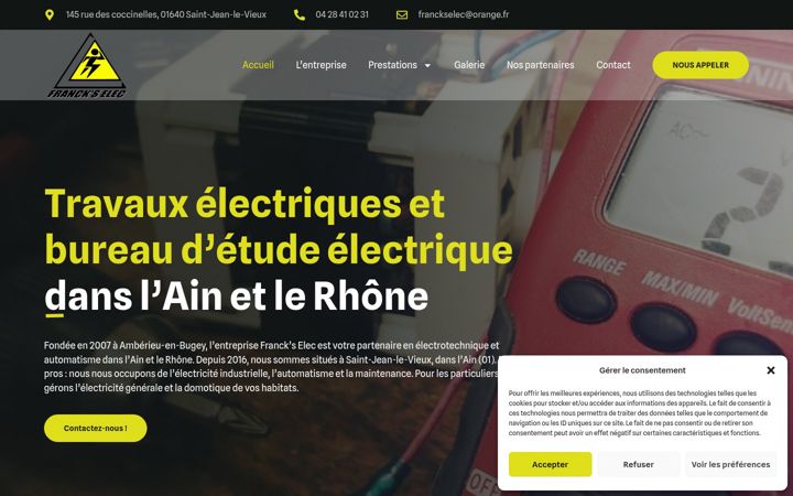 Screenshot of franckselec.com