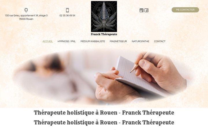 Screenshot of francktherapeute.fr