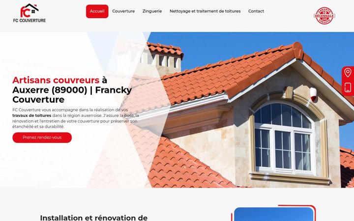 Screenshot of franckycouverture.fr