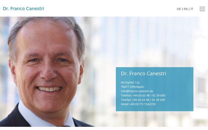Screenshot of franco-canestri.de