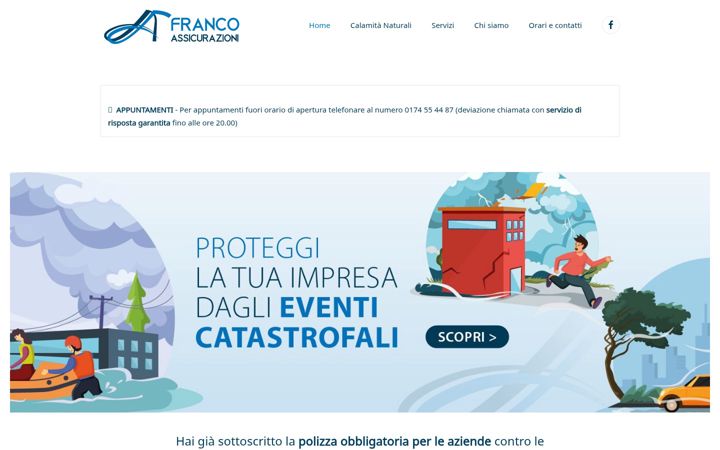 Posnetek zaslona francoassicurazioni.com