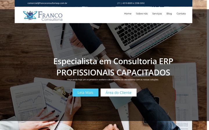 Snímek obrazovky francoconsultoriasp.com.br
