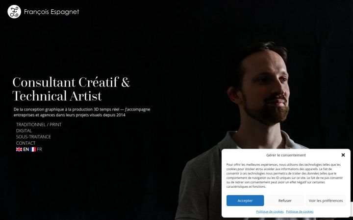 Screenshot of francois-espagnet.fr