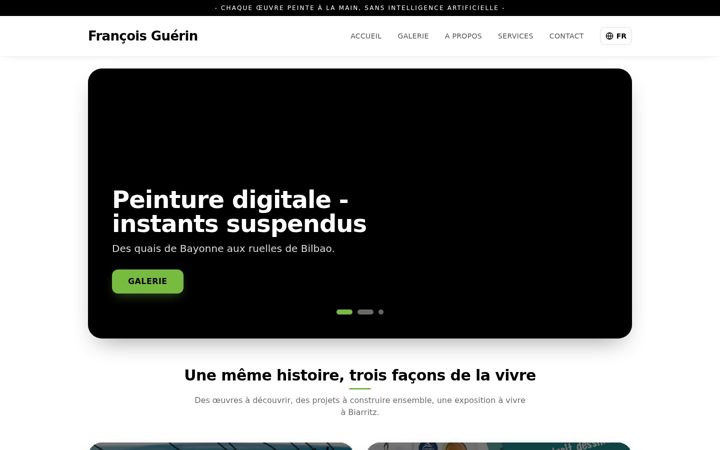 Screenshot of francois-guerin.fr