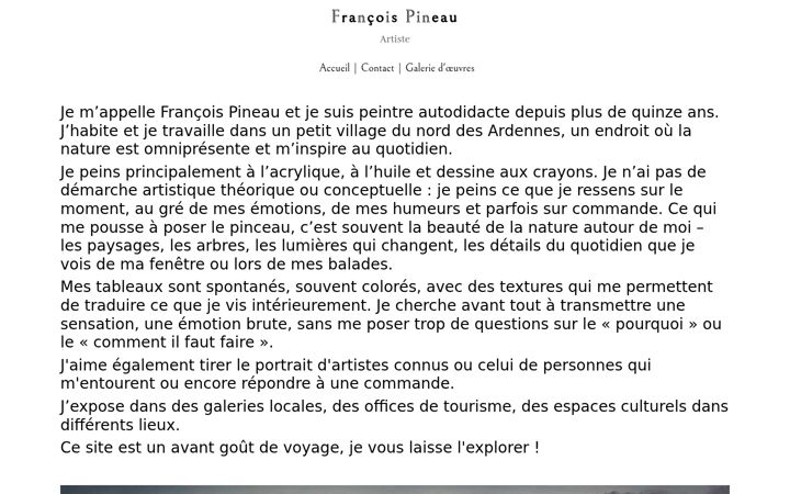 Screenshot of francois-pineau.fr